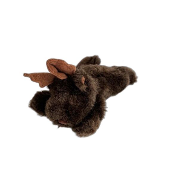 Purr-Fection by MJC 1982 Vintage Brown Moose Stuffed Animal Plush 9" Stuffie - Picture 2 of 10